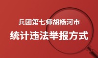 兵團第七師胡楊河市統計違法舉報方式